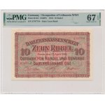 Posen, 10 Rubles 1916 - E - PMG 67 EPQ