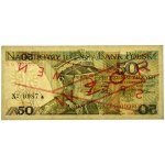 50 Zloty 1986 - MODELL - EG 0000000 - Nr.0987 -.