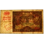 100 złotych 1932(9) - Ser.AV. - + X + - fałszywy przedruk okupacyjny