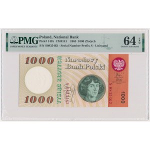 1.000 złotych 1965 - S - PMG 64 EPQ