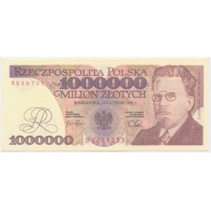 1 milion złotych 1991 - B - FALSYFIKAT Z EPOKI w pięknym stanie