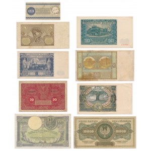 Set, Polish banknotes (9 pieces).