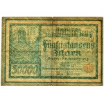 Gdańsk, 50.000 marek 1923 - num. 5 cyfr z ❊ -