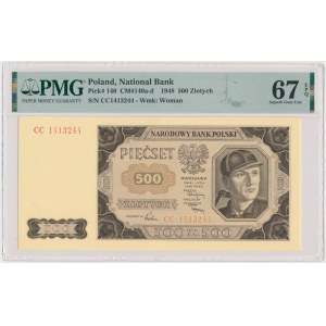 500 złotych 1948 - CC - PMG 67 EPQ