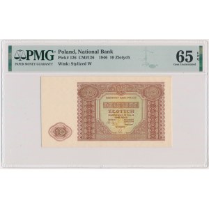 10 złotych 1946 - PMG 65 EPQ