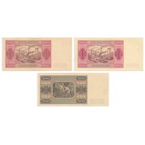 Set, 100-500 gold 1948 (3 pcs.)