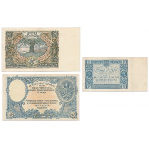 Zestaw, 5-100 złotych 1919-32 (3 szt.) - ciekawy zestaw