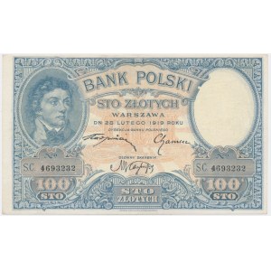 100 zloty 1919 - S.C -.