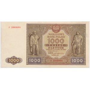 1.000 Zloty 1946 - F -