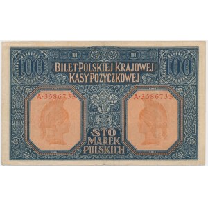 100 marek 1916 - Generał - ładny i naturalny