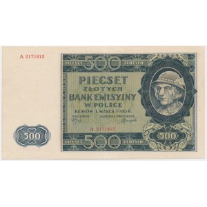 500 złotych 1940 - A -