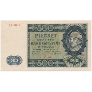 500 Zloty 1940 - A -