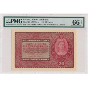 20 marek 1919 - II Serja FO - PMG 66 EPQ