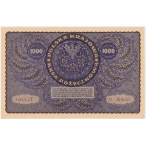 1,000 marks 1919 - 1st Series CT -.