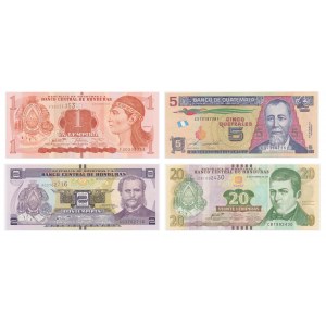 Zestaw, banknoty zagraniczne drukowane przez PWPW 2016 (4 szt.)