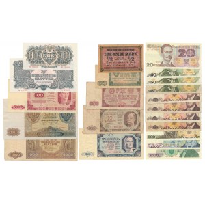 Set, Polish banknotes 1918-88 (21 pieces).