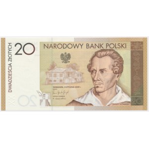 20 złotych 2009 - Juliusz Słowacki -