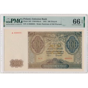 100 złotych 1941 - A - PMG 66 EPQ