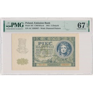 5 gold 1941 - AC - PMG 67 EPQ