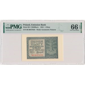 1 złoty 1941 - BC - PMG 66 EPQ