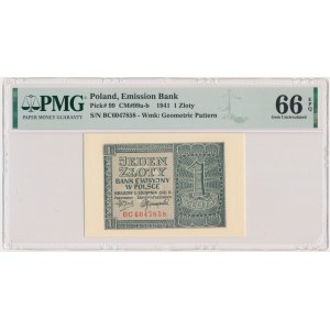 1 Gold 1941 - BC - PMG 66 EPQ