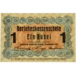 Posen, 1 Ruble 1916 - short clause (P3d) -
