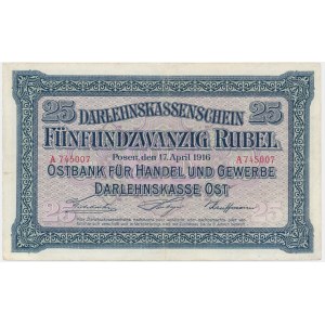 Poznan, 25 Rubel 1916 - A -