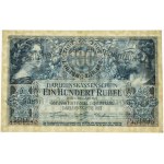 Poznań, 100 Rubel 1916 - Nummerierung in 7 Ziffern -
