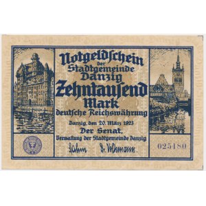 Gdańsk, 10.000 marek 1923 -