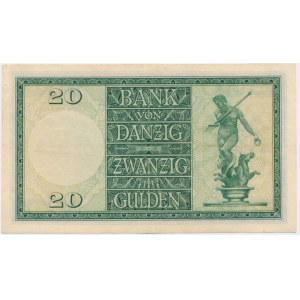 Danzig, 20 Gulden 1937 - K/A -