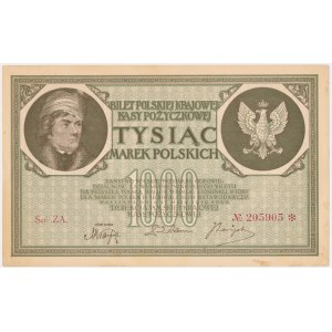 1,000 marks 1919 - Ser.ZA ❊ -.