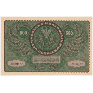 500 marks 1919 - II Series AF -.