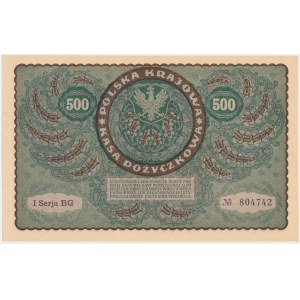 500 marek 1919 - I Serja BG -