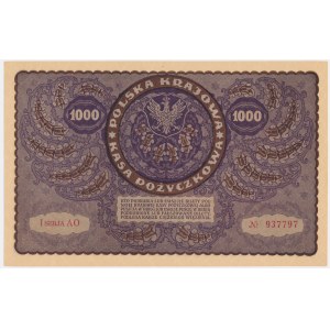 1.000 marek 1919 - I Serja AO -