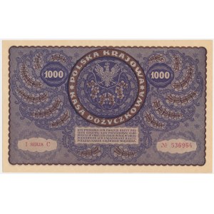 1,000 marks 1919 - 1st Series C -.