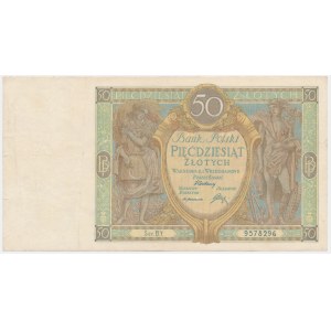 50 złotych 1929 - Ser.B.Y. -