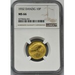 Free City of Danzig, 10 pfennig 1932 - NGC MS66