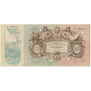 Lemberg, Kassenzuteilung für 100 Kronen 1915 - C.c. Serie.