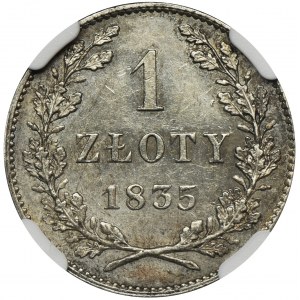 Wolne Miasto Kraków, 1 złoty 1835 - NGC MS62