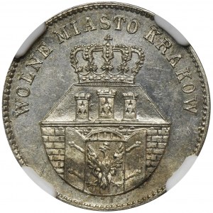 Wolne Miasto Kraków, 1 złoty 1835 - NGC MS62