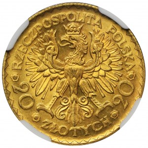 20 gold 1925 Chrobry - NGC MS65