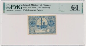 10 groszy 1924 - PMG 64