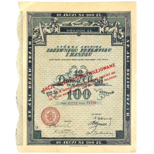 Aktiengesellschaft für Holzindustrie und -handel, 10 x 10 Zloty - privilegiert