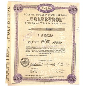 Polskie Towarzystwo Naftowe „Polpetrol” S.A., 500 mkp