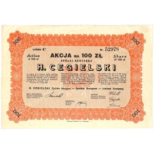 H. Cegielski S.A., 100 zł 1929