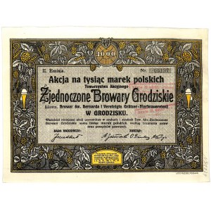 Vereinigte Grodzisk-Brauereien, 1.000 mkp, Ausgabe II