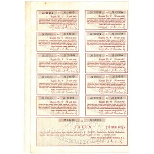 Pezet Powszechne Zakłady Budowlane, 10 x 25 zloty 1925.