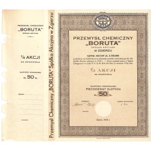 Chemical Industry Boruta, 50 zloty 1938 - blank without number