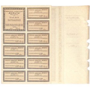 Przemysł Chemiczny Boruta, 50 zł 1938 - blankiet bez numeru