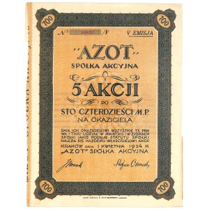 Azot S.A., 5 x 140 mkp 1924, Ausgabe V.